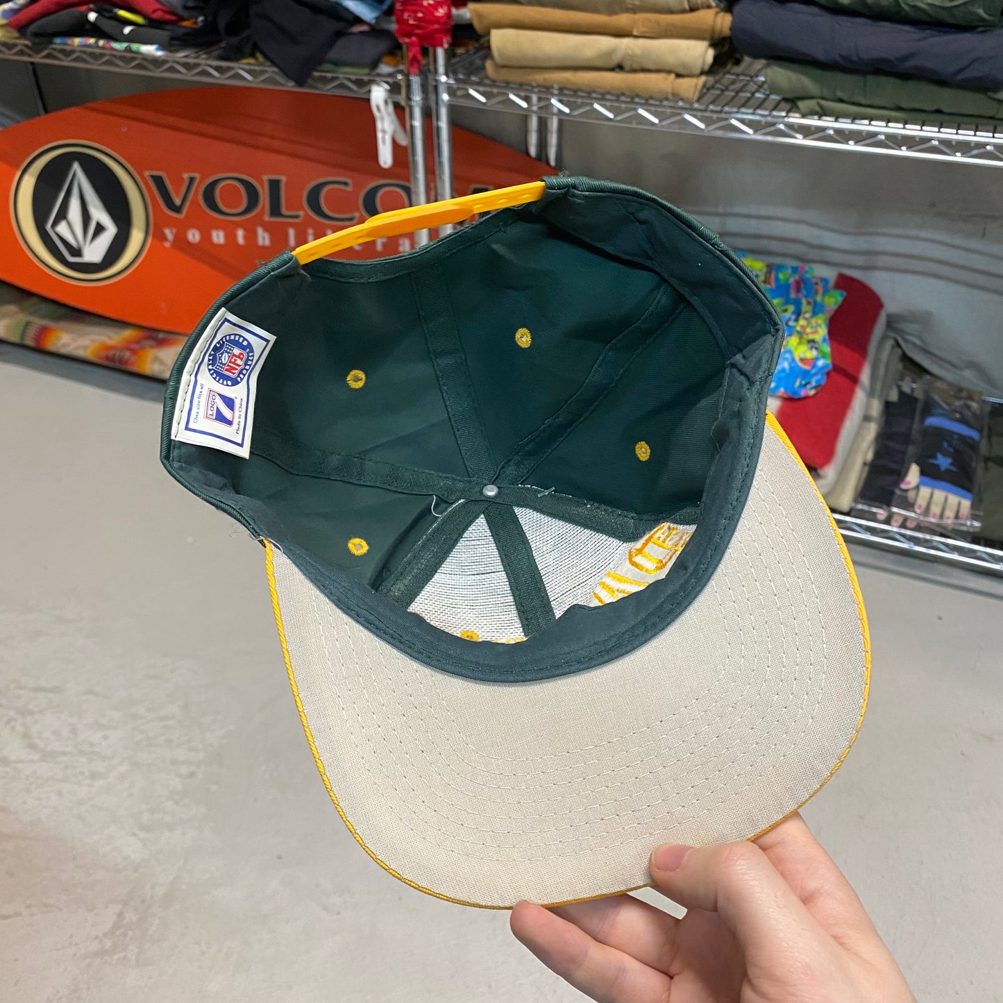 90s logo 7 green bay packers snapback