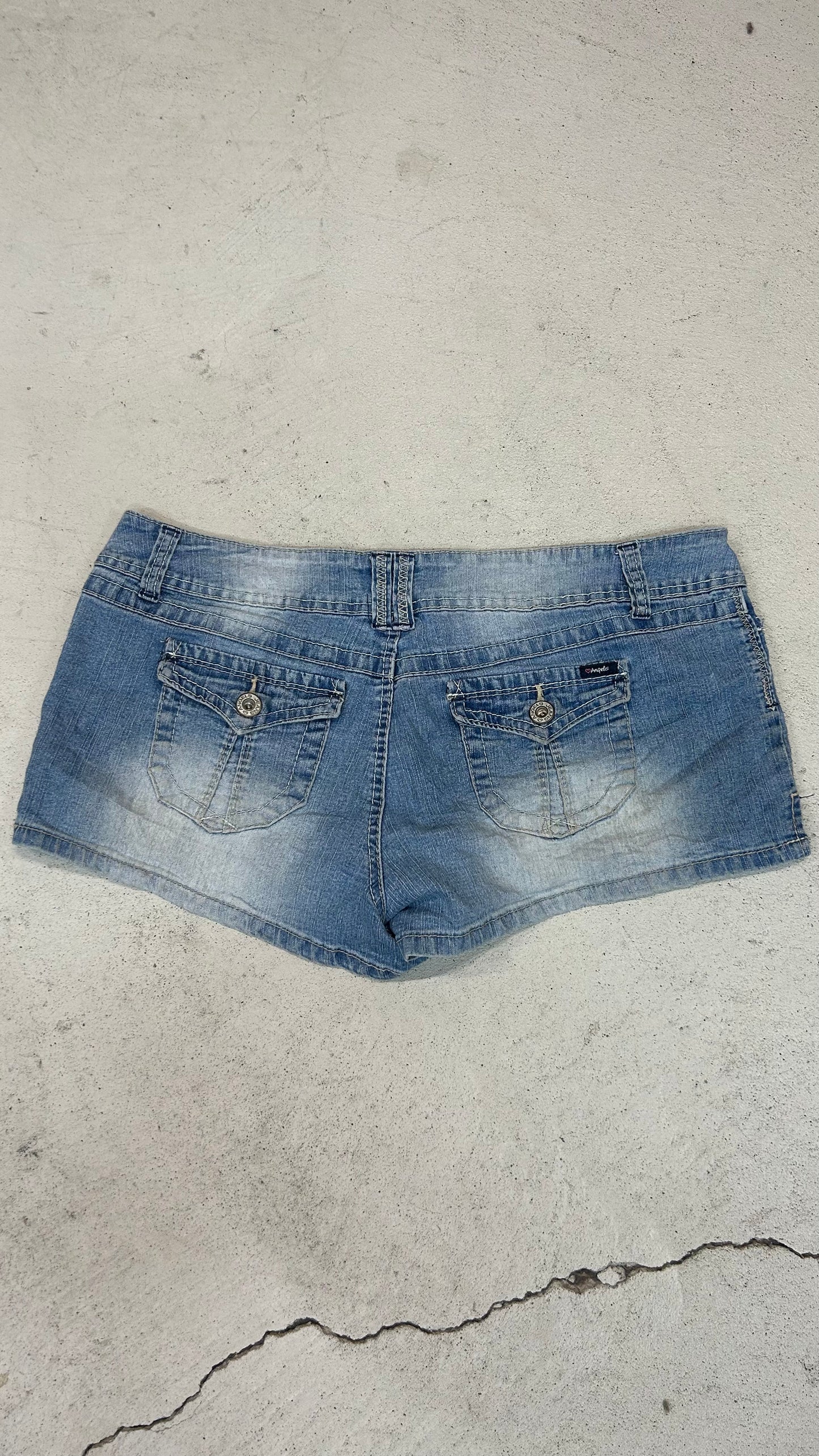 Early 2000s denim mini shorts