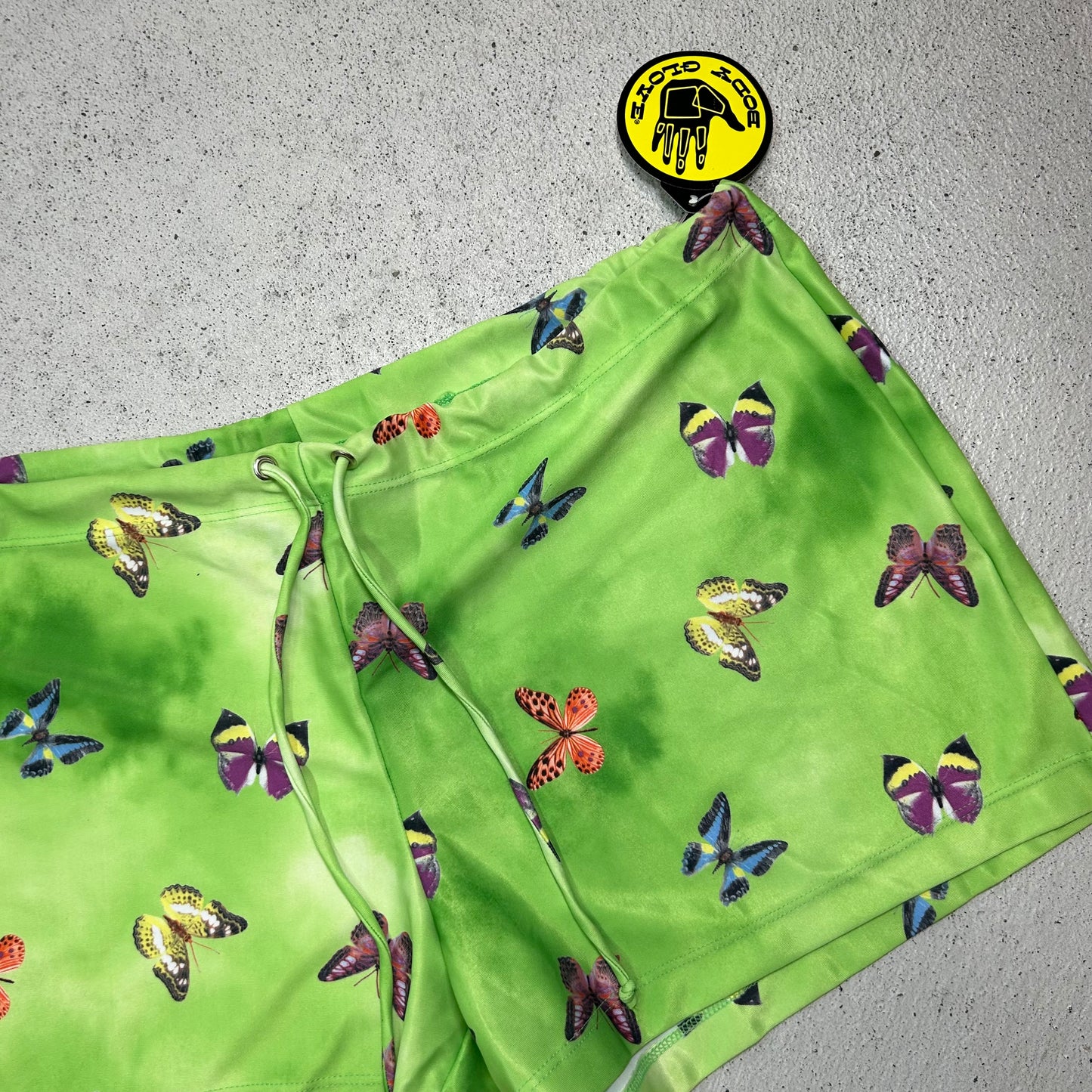 Deadstock 90s body glove butterfly shorts