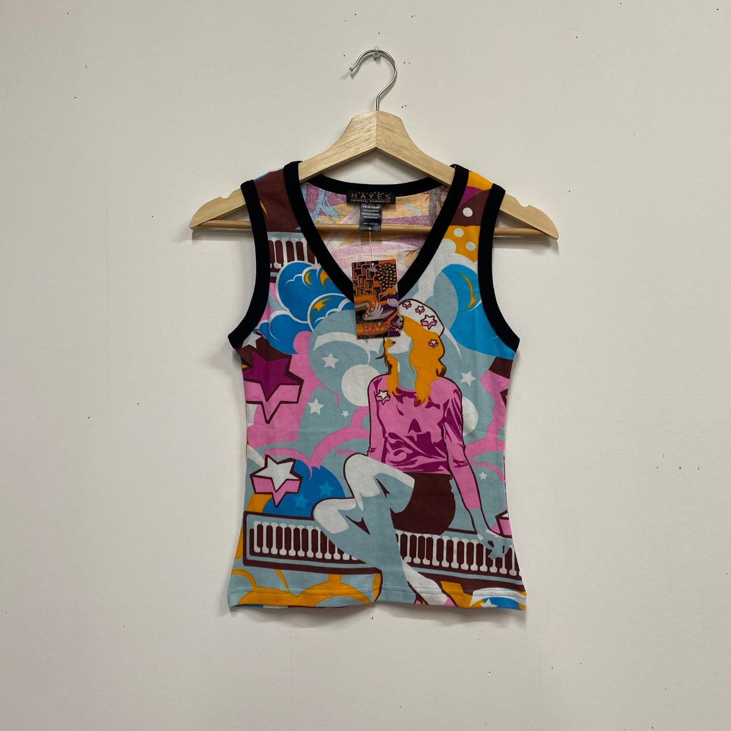 Deadstock late 90s/00s hayes graphic top