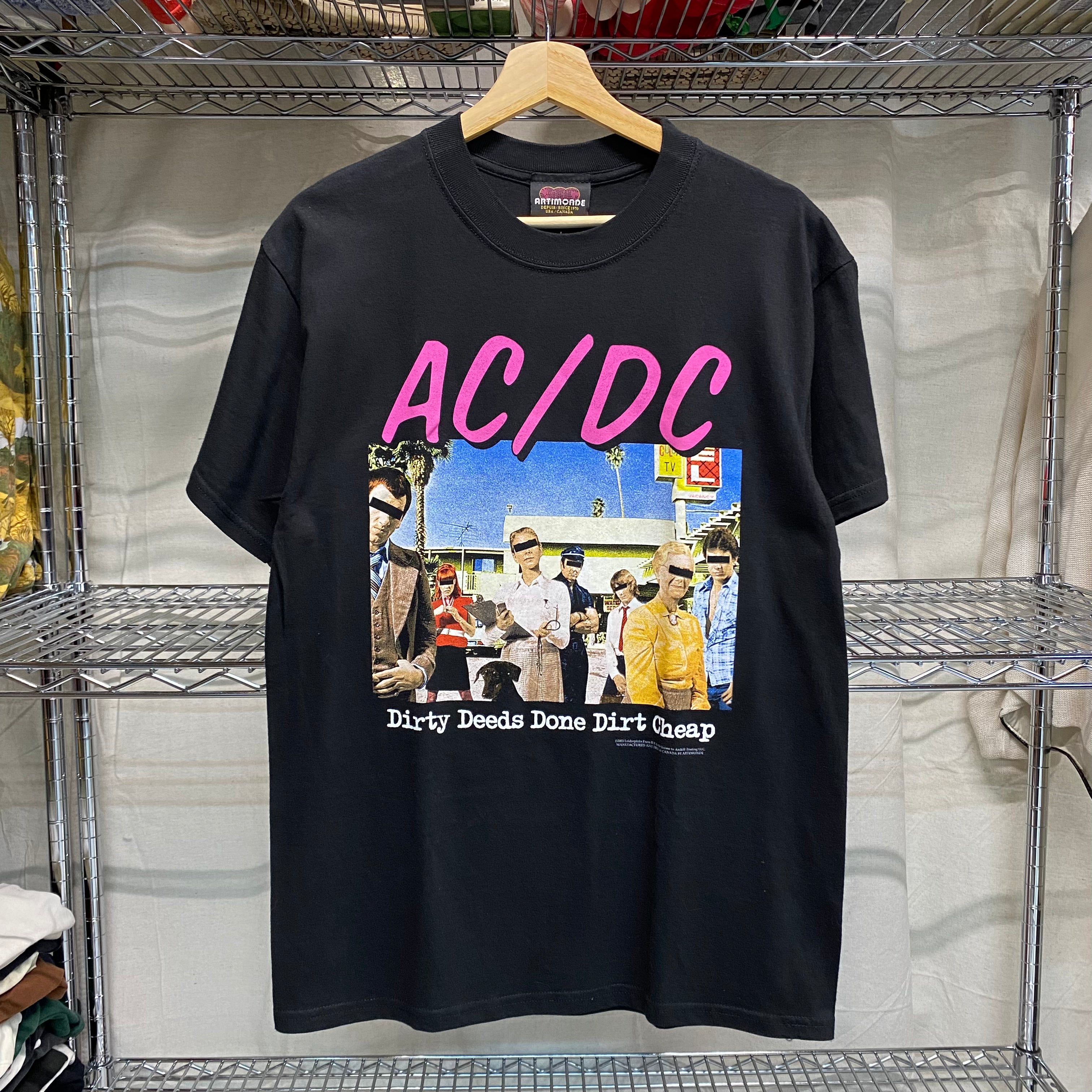 Deadstock 2003 acdc dirty deeds done dirt cheap band tee batch vintage
