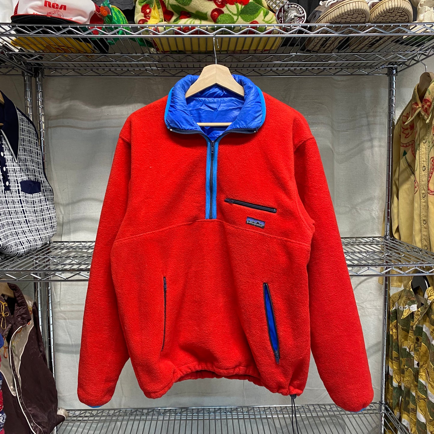 80s patagonia nylon lined fleece