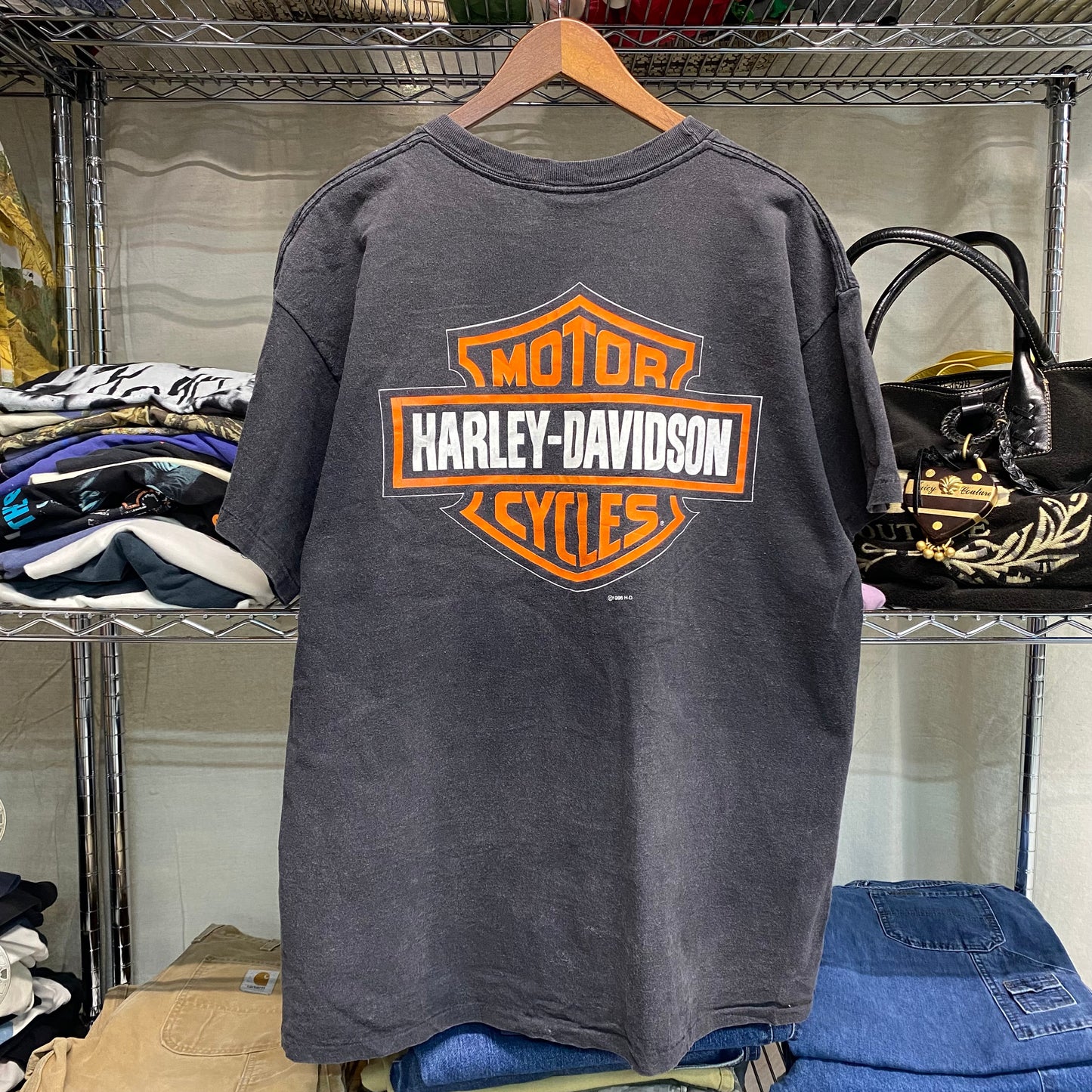 Early 90s harley davidson big print tee