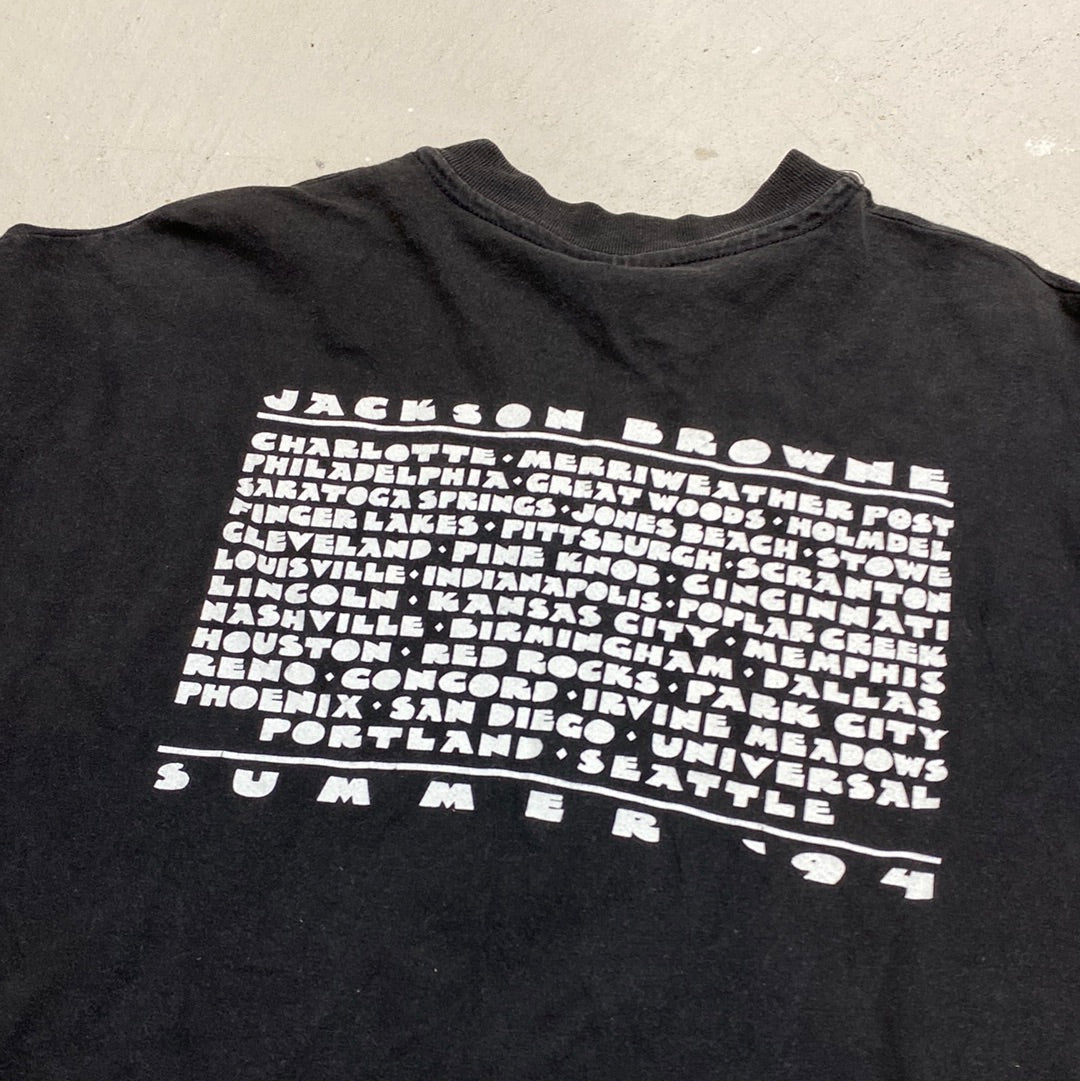 1994 jackson browne tour tshirt