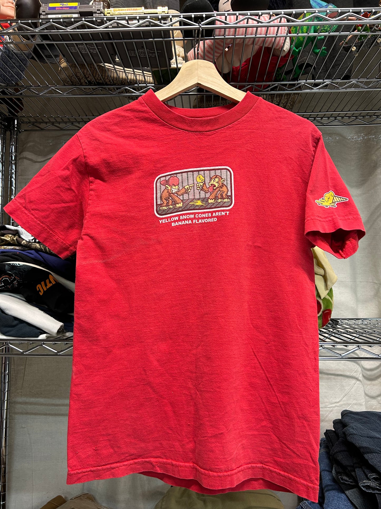 Early 2000s monkey graphic tes