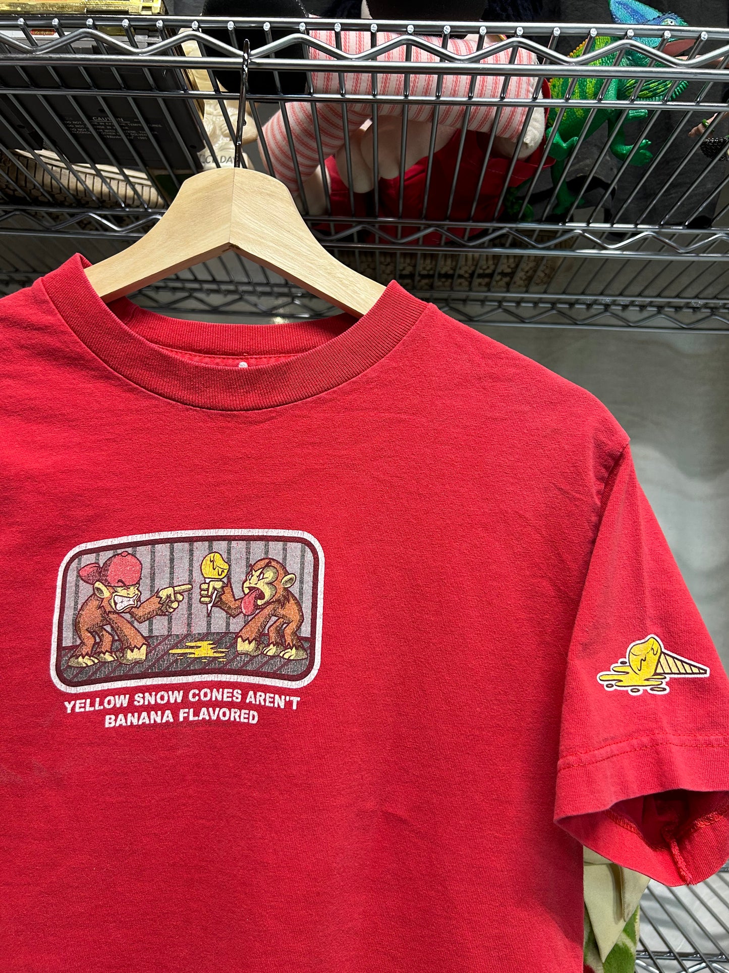 Early 2000s monkey graphic tes