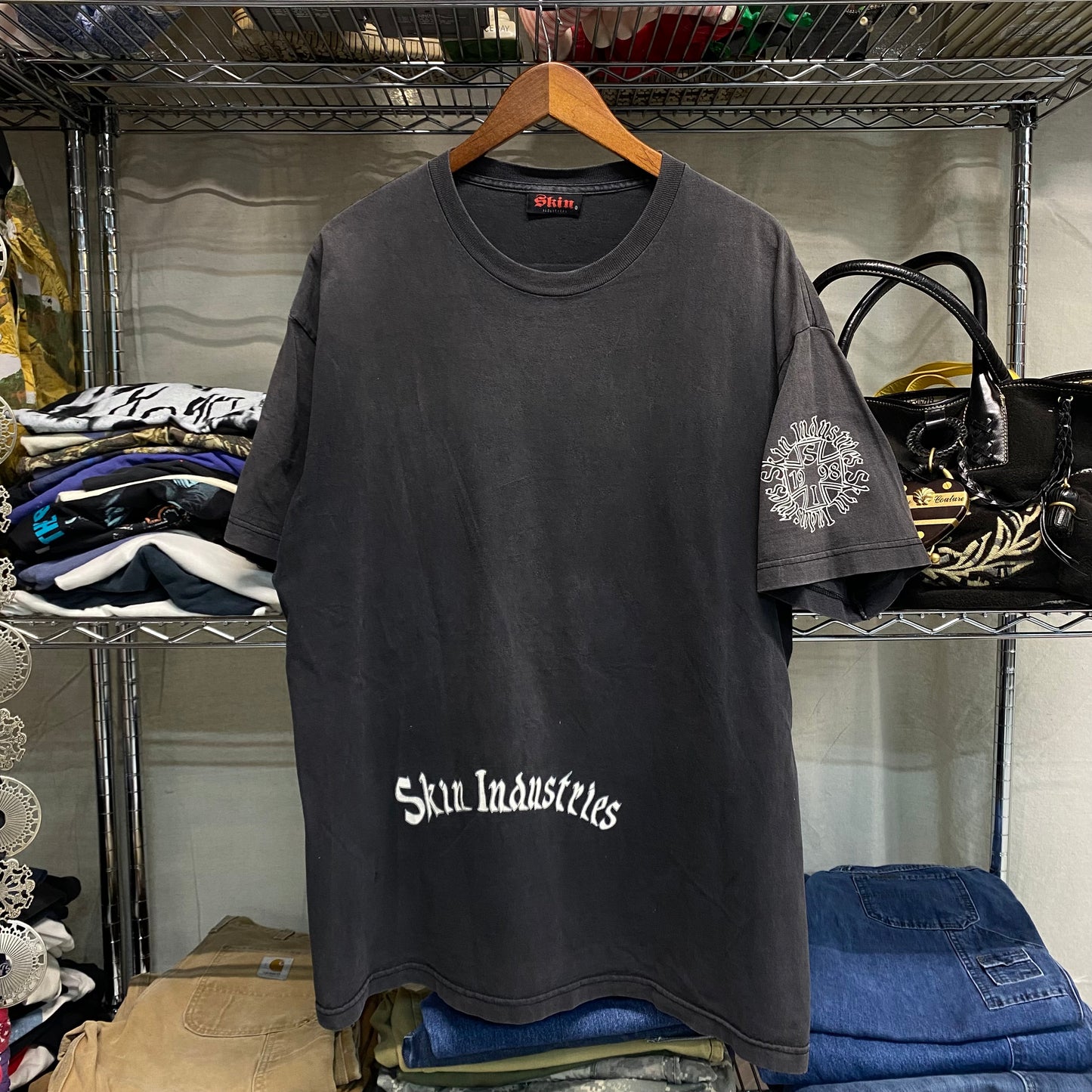 Early 2000s skin industries tshirt