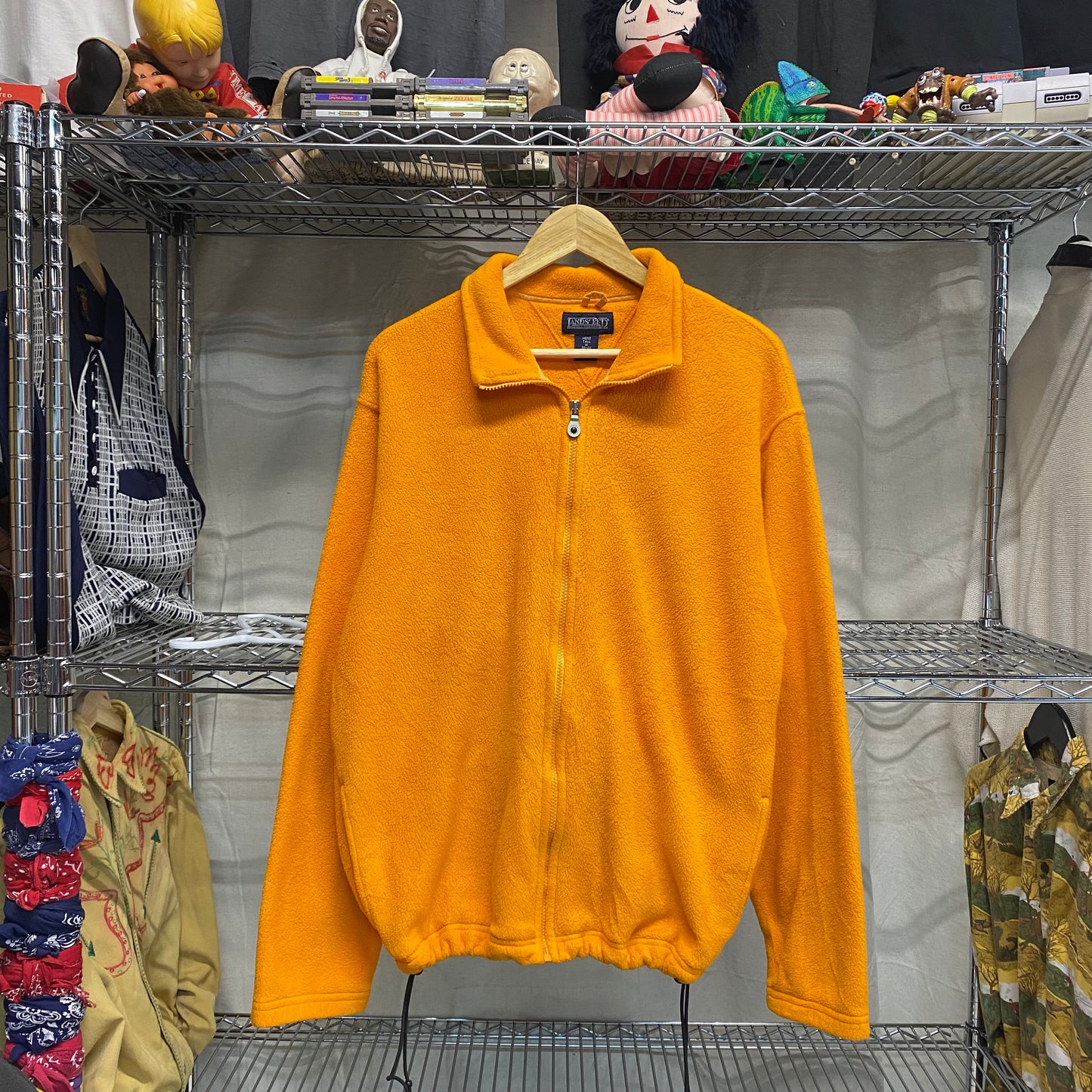 Vintage 1990s lands end full zip fleece