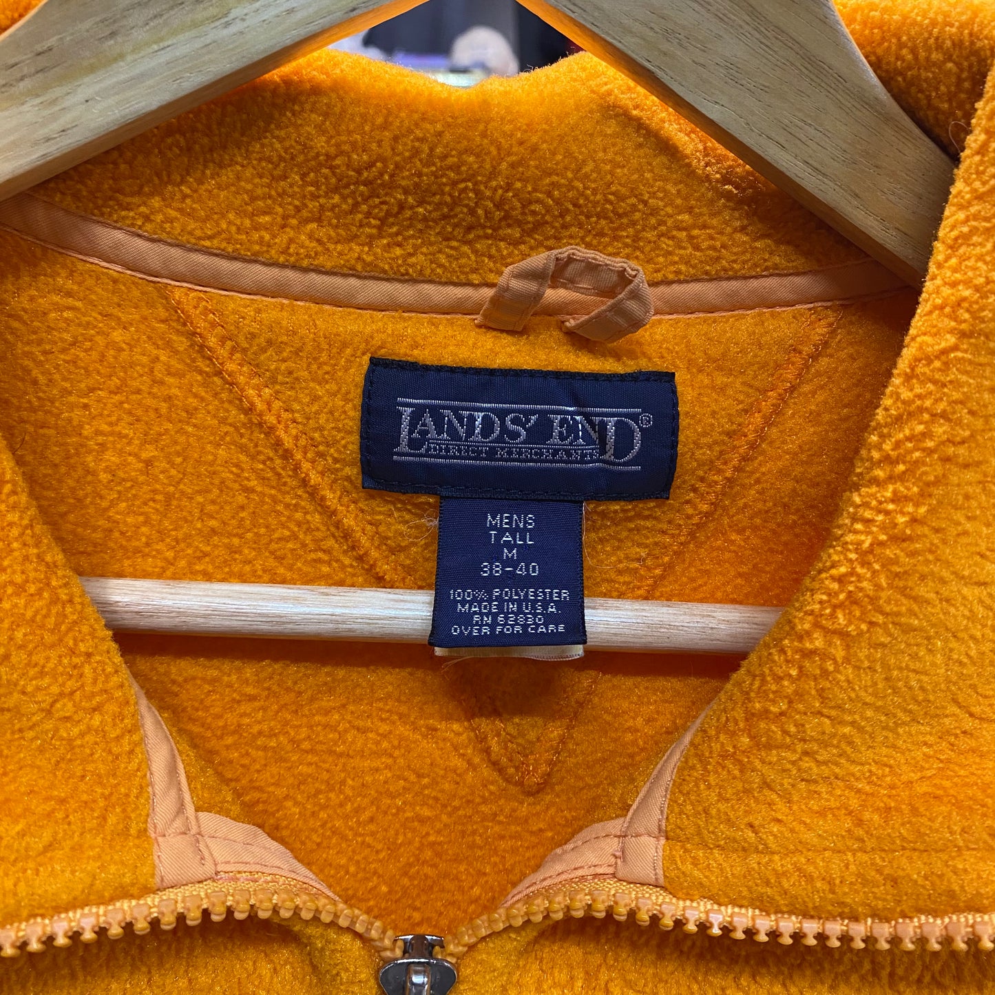 Vintage 1990s lands end full zip fleece
