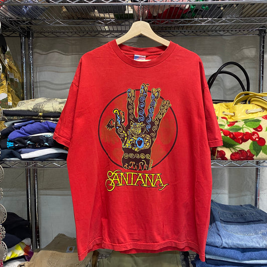 Vintage 2002 santana band tshirt michael roman art