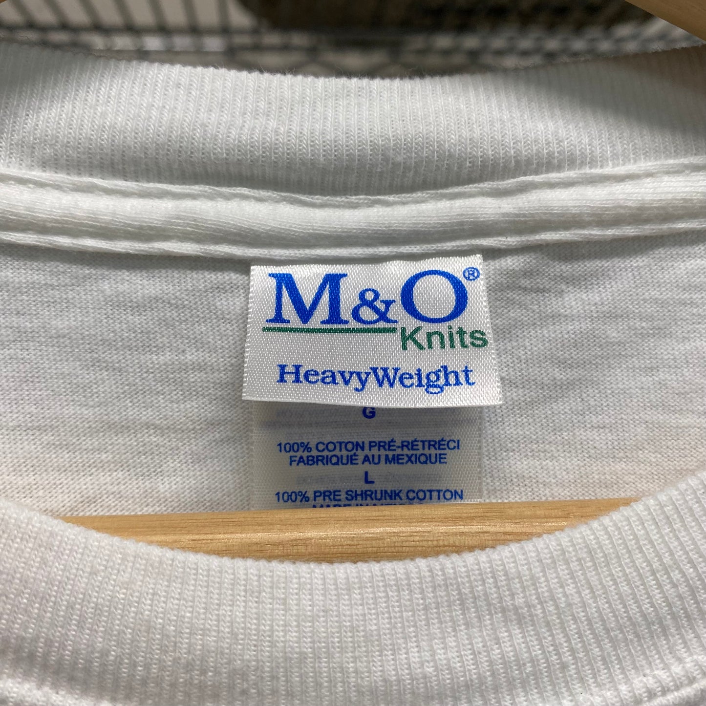 Early 2000s M&O knits logo tee