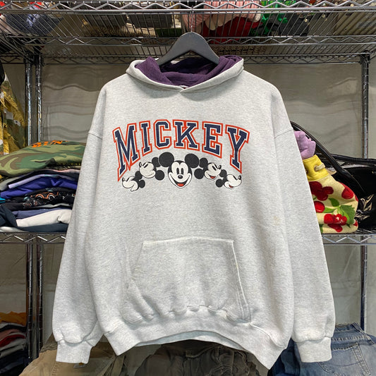 Vintage 1990s mickey mouse hoodie distressed