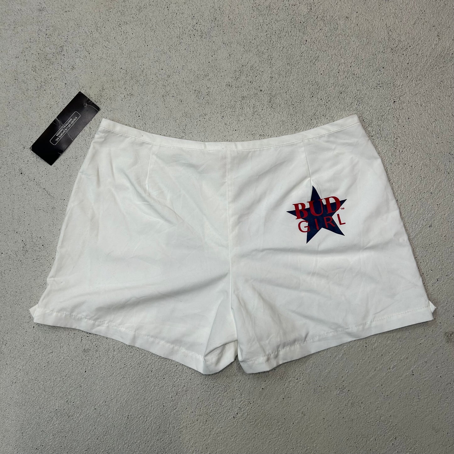 Deadstock 90s Budweiser “bud girl” athletic shorts