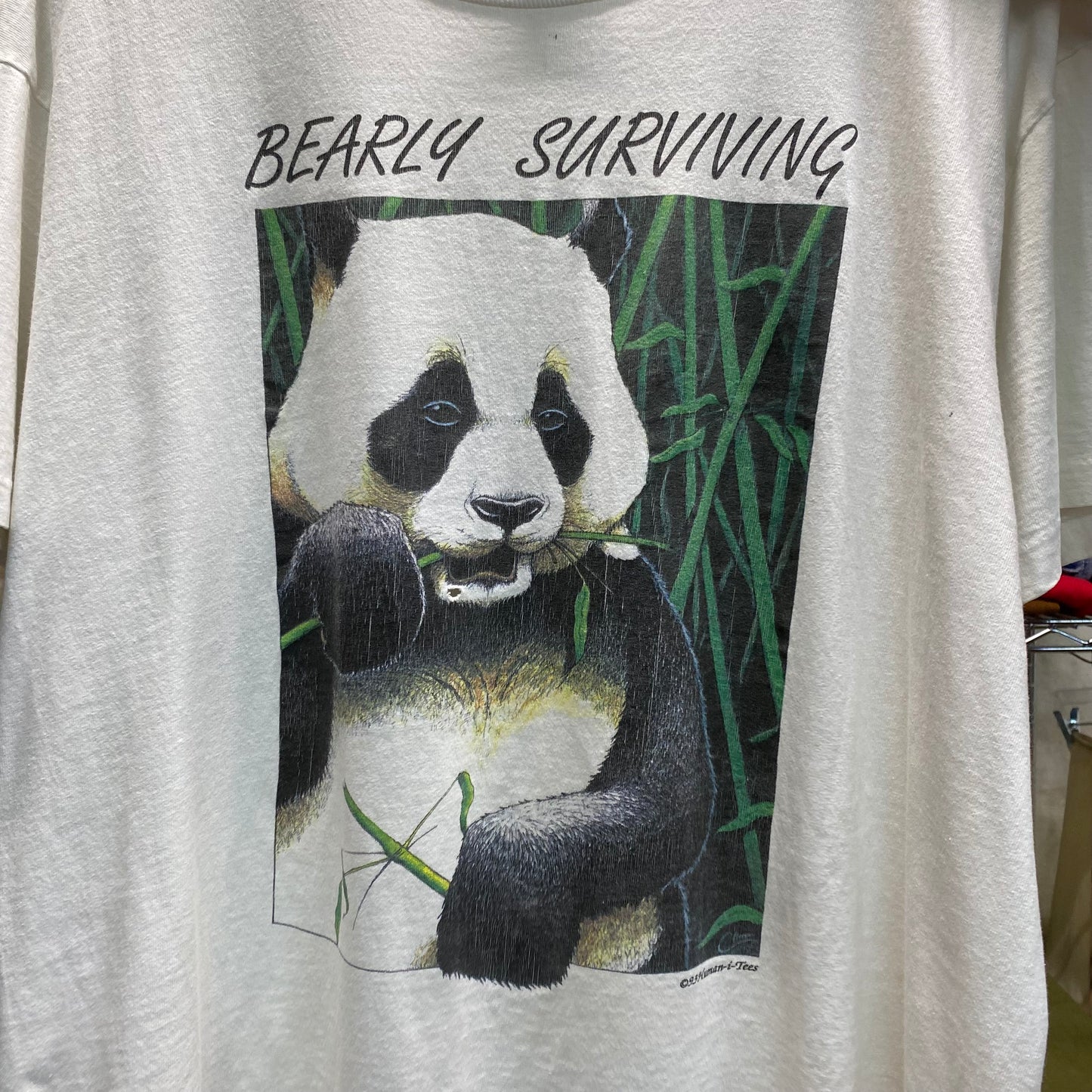 1993 human-i-tees panda bear tshirt