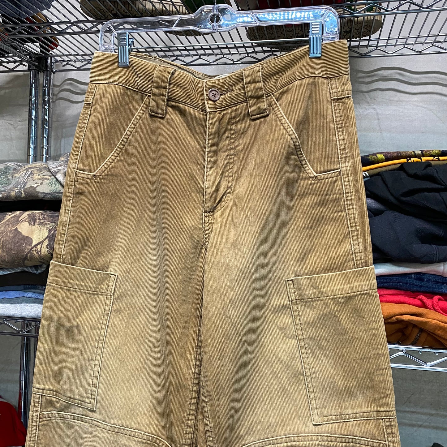 Early 2000s corduroy cinch cargo pants