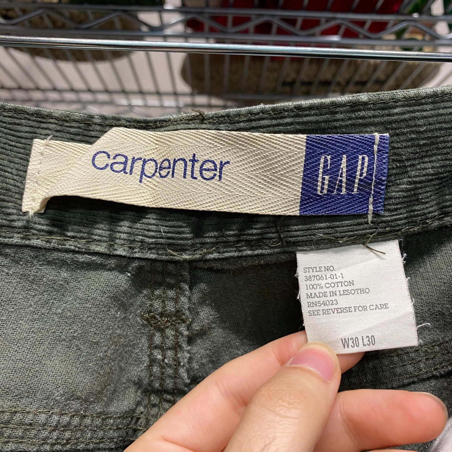 2000 gap corduroy carpenter pants