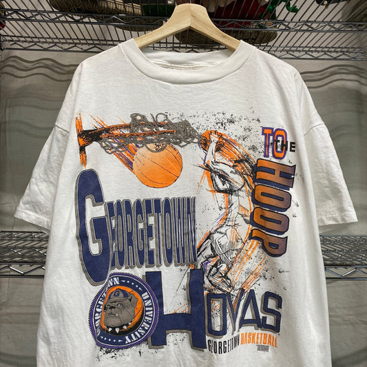 1990s George town Hoyas basket ball tee