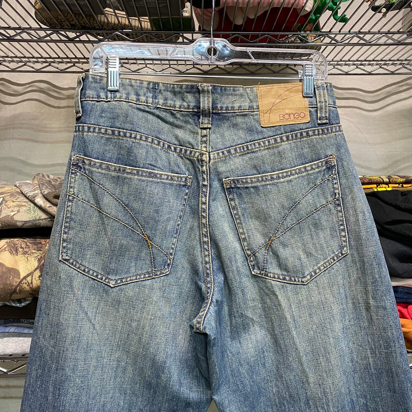 Early 2000s distressed baggy fit jeans