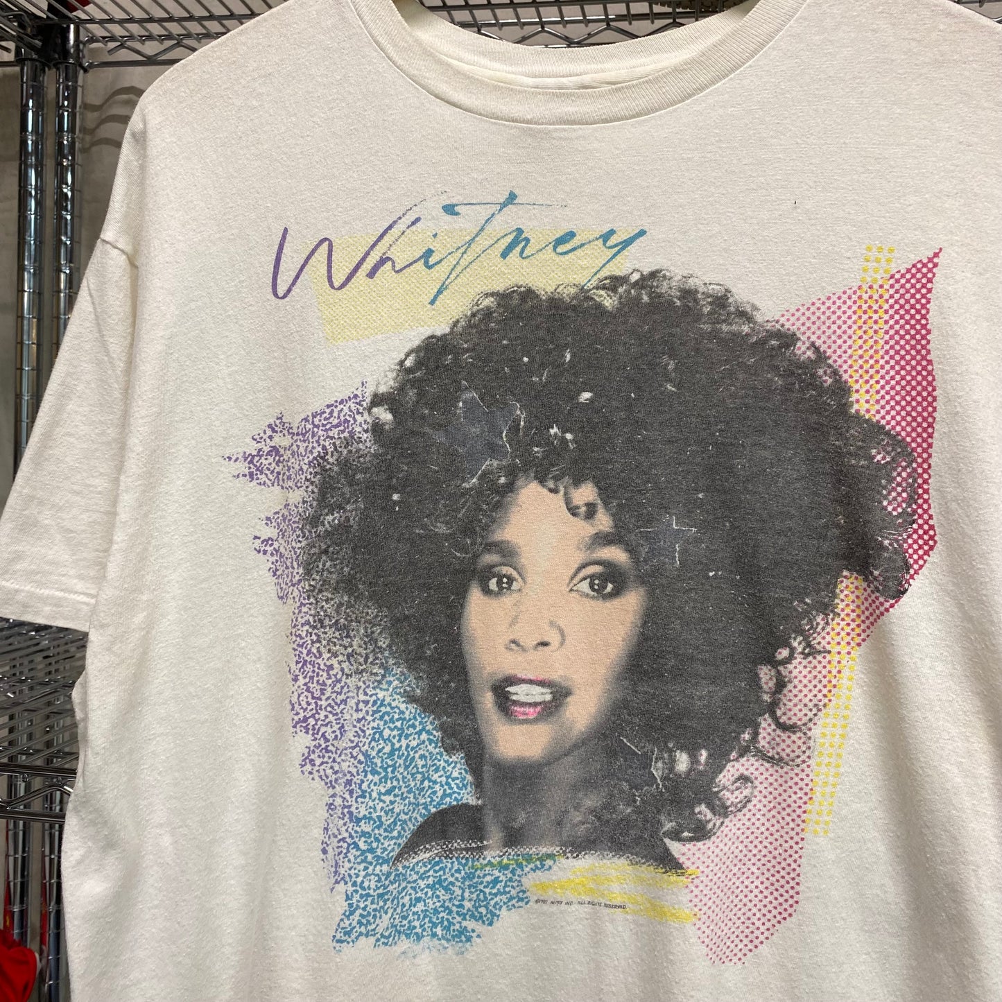 1987 Whitney Houston self titled album tee