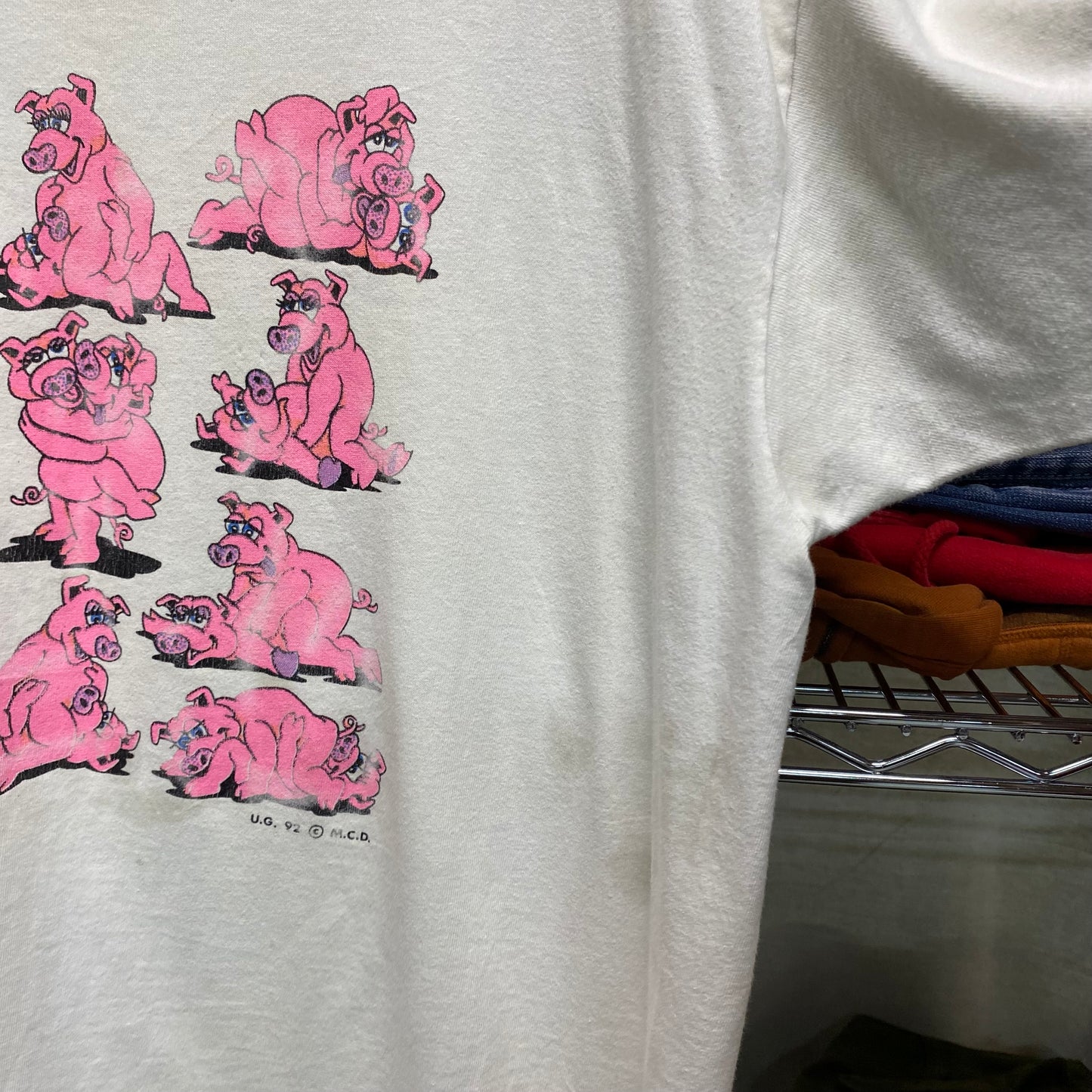 1992 pig sex positions tshirt