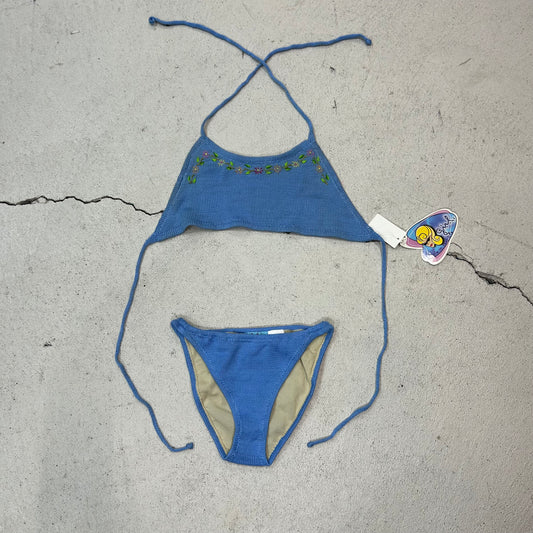 Deadstock 90s crotchet embroidered bikini