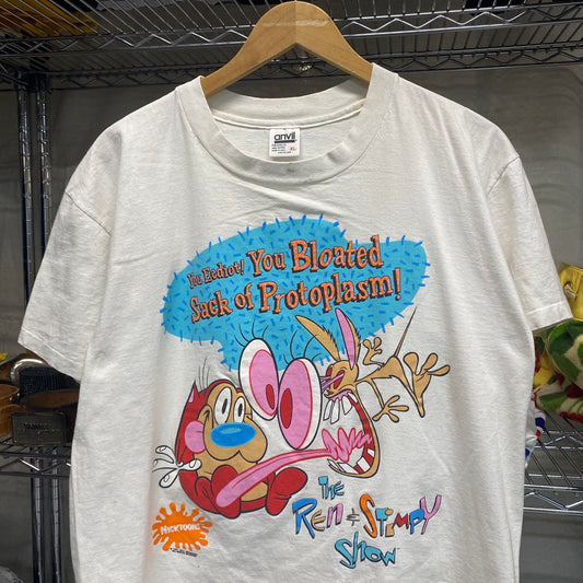 1991 ren and stimpy nickelodeon tee