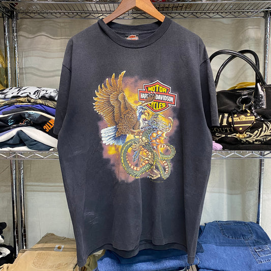 1988 harley davidson dragon vs eagle tshirt