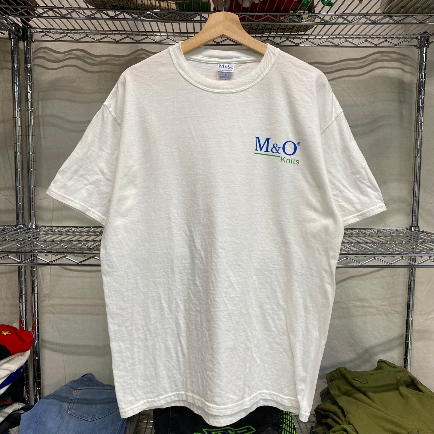 Early 2000s M&O knits logo tee