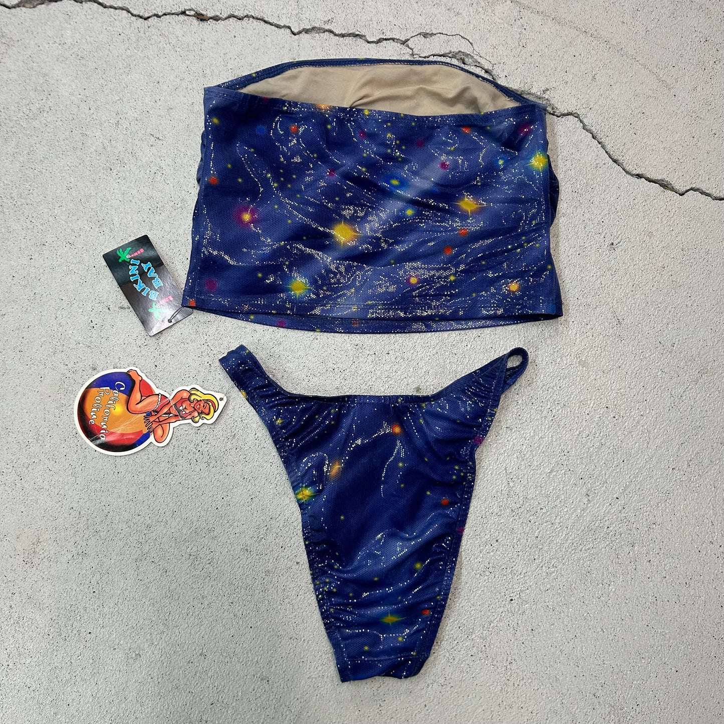 Deadstock 90s shiny celestial bandeau