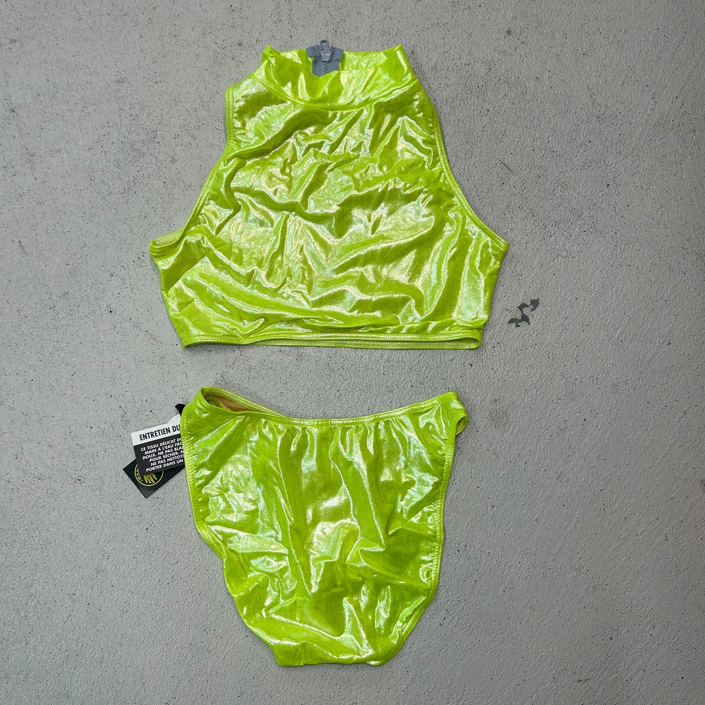 Deadstock 90s body glove half zip bathing suit