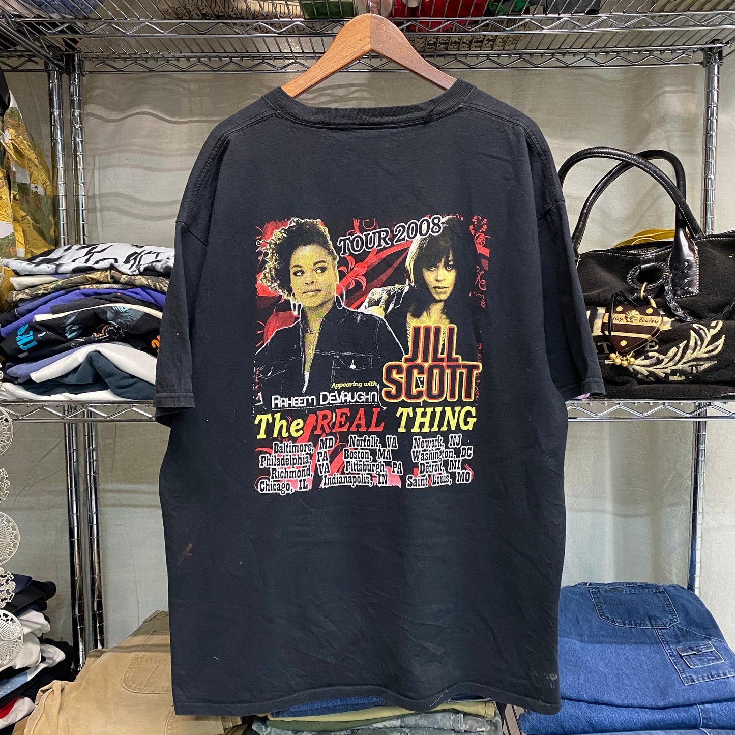 2000s jill scott “the real thing” tour tshirt