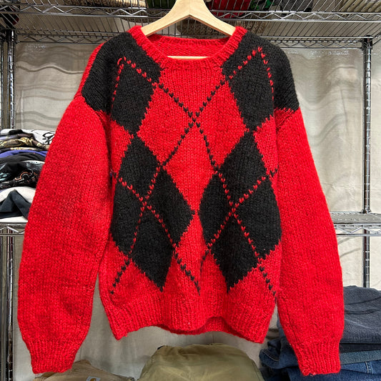 1980s argyle sweater