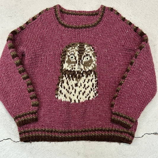 90s owl knit