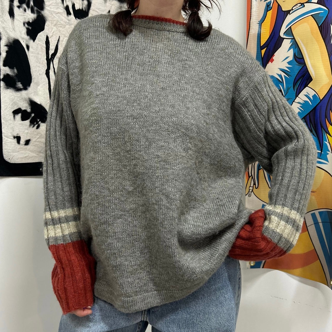 90s Levi’s red tab knit sweater