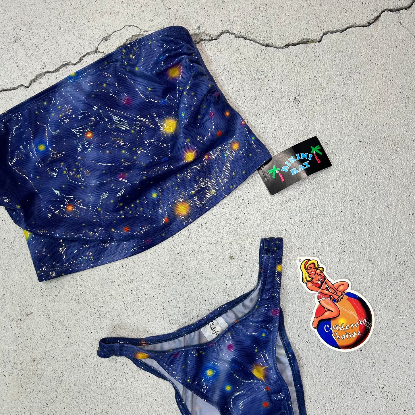 Deadstock 90s shiny celestial bandeau