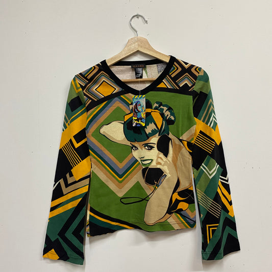 Deadstock late 90s/00s hayes graphic top