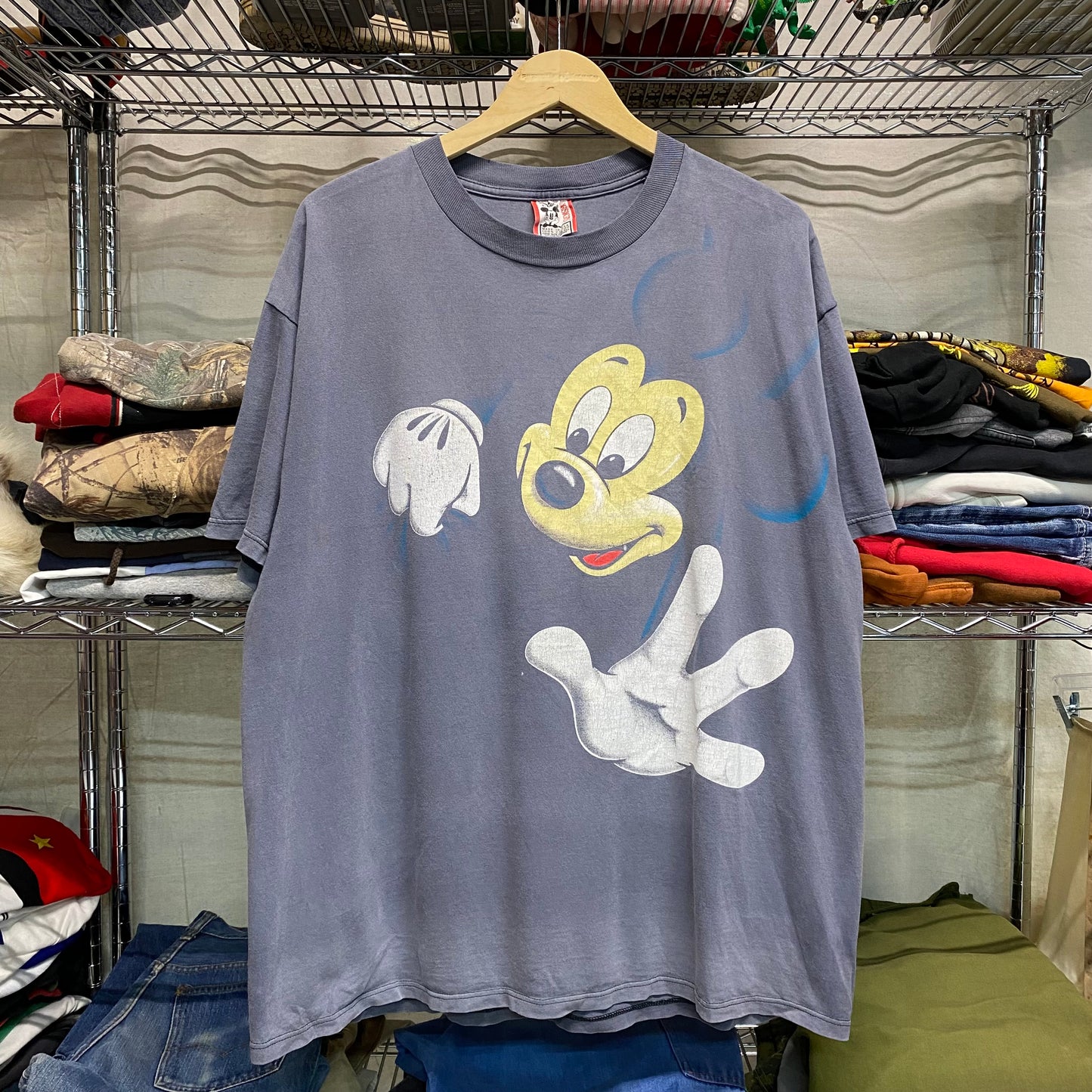 90s big print mickey mouse tee