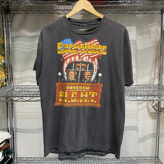 1991 easy riders f.i.g.h.t helmet laws tee