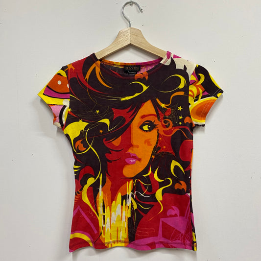 Deadstock late 90s/00s hayes graphic top