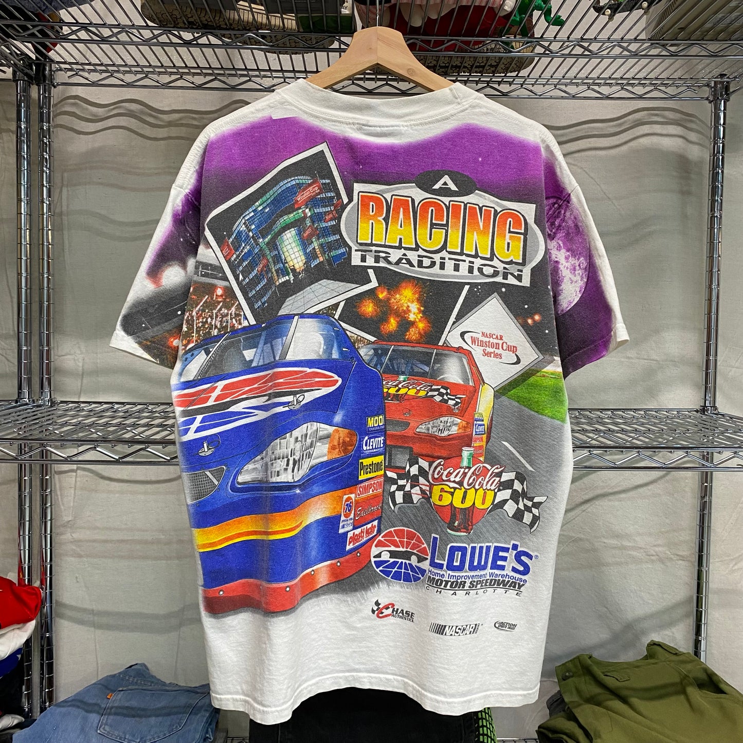 2000 coca cola 600 all over print racing tee