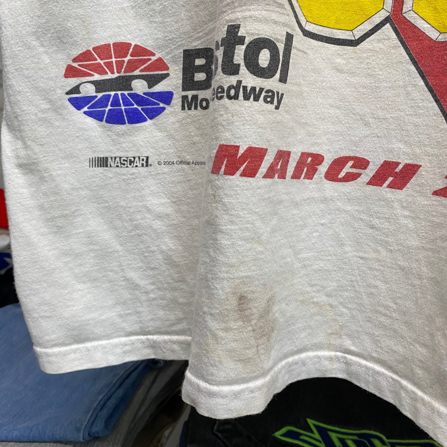 2004 bristol motor speedway food city 500 all over print racing tee