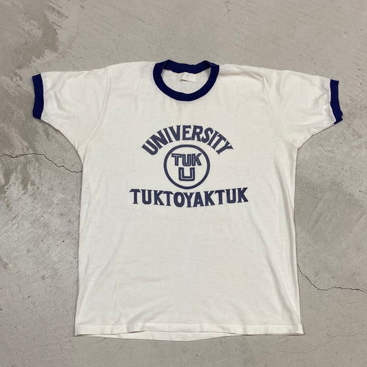 1960s university of tuktoyktuk ringer tshirt
