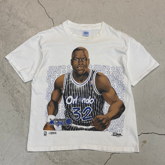 90s big print SHAQ orlando magic salem sportswear tee