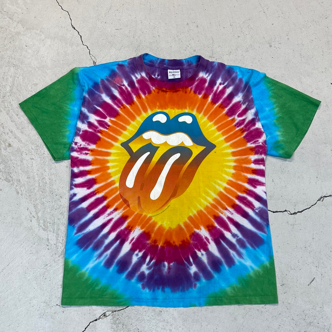 2002 rolling stones tie dye tour tshirt